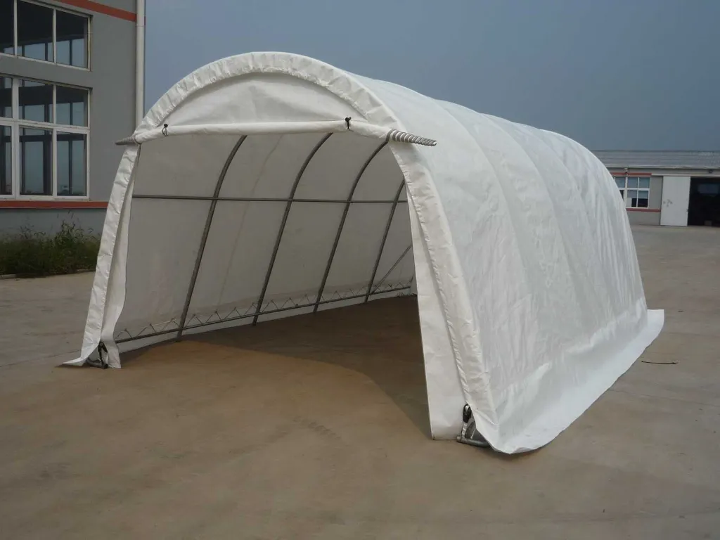 Opslagtent / Opslagshelter 9,2x4,3x4,3 m | 143014R | Rhino-Cross-Shelter