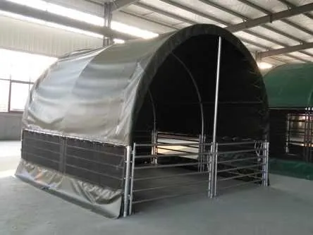 Dieren shelter / Weidetent 4M 4x4x3,15 meter |  Groen | Rhino-Cross-Shelter