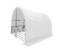 Dierenverblijf | 4 Meter Cattle tent 4x4x3,15 meter | Wit | Rhino-Cross-Shelter