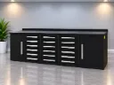 Werkbank 18 lades 2 deuren | 10ft-18D-2B-01C | Zwart | Rhino-Cross-Workbench