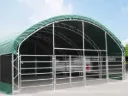 Dierenverblijf | 12 meter Cattle tent 12,2x12,2x5 m | Leger Groen | Rhino-Cross-Shelters