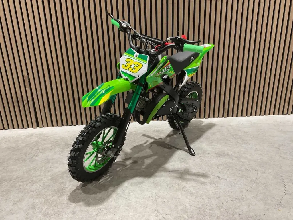 Dirtbike Ultra 49 cc Crossmotor | DB01 27JA | Groen | Ultra Motocross