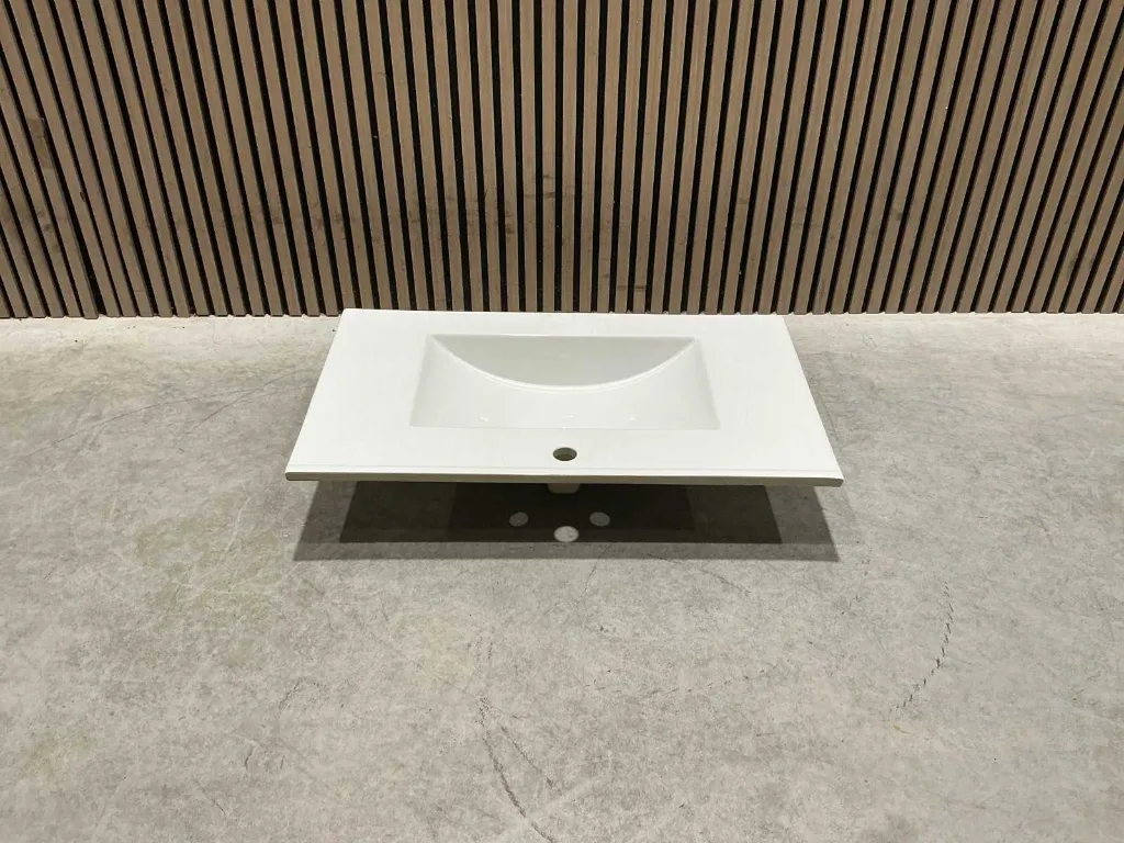 Wasbak 80cm | plan ceram 1 vasque blanc | 824872 | Allibert