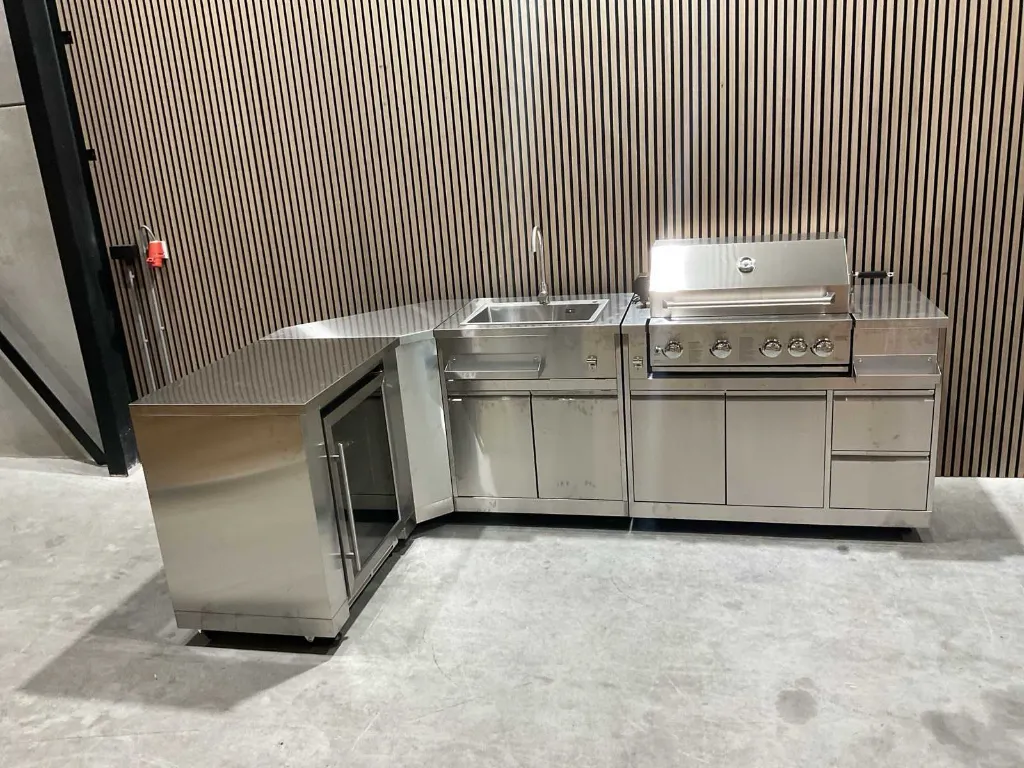 Buitenkeuken | Koelkast-Hoek-Wasbak-Grill | BBQ