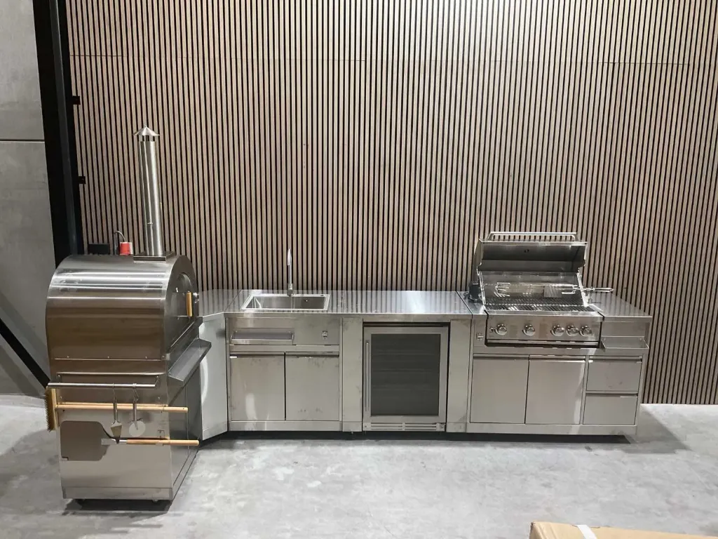 Buitenkeuken | Pizza-wasbak-koelkast-Grill | BBQ