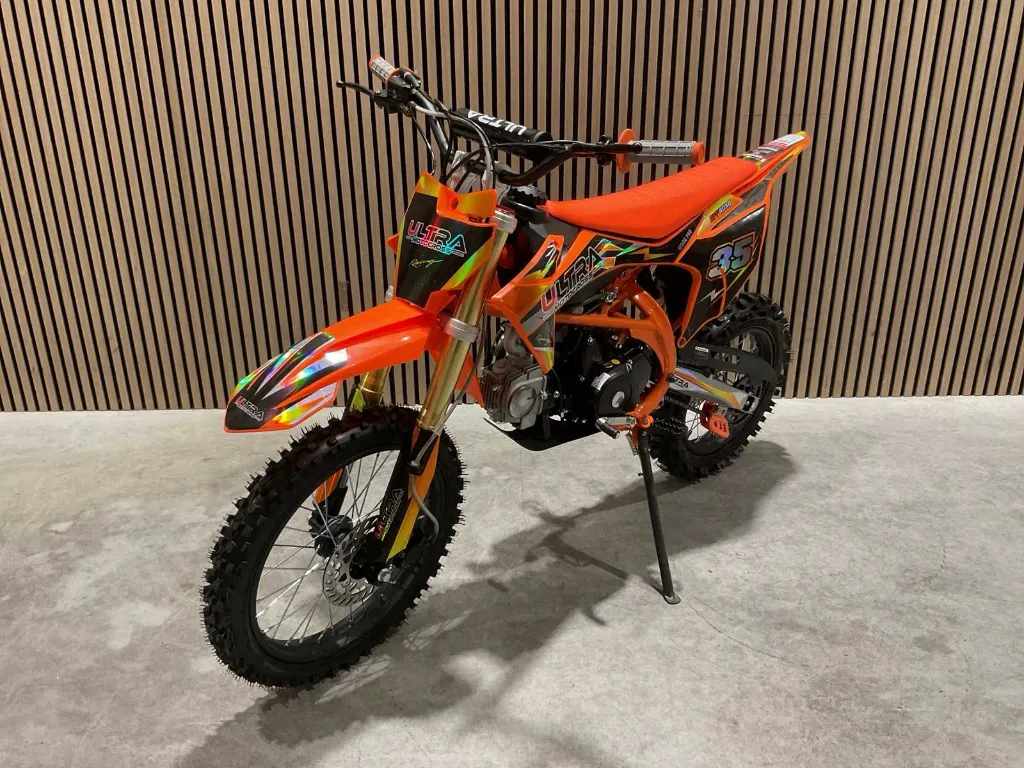 Dirtbike 125cc Elektrische Start | DB003ES 27AP | Oranje | Ultra Motocross